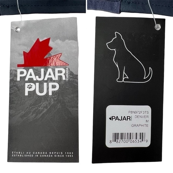 Pajar Denver Dog Vest Size Medium Graphite Gray Quilted Puffer Jacket New NWT - Picture 6 of 9